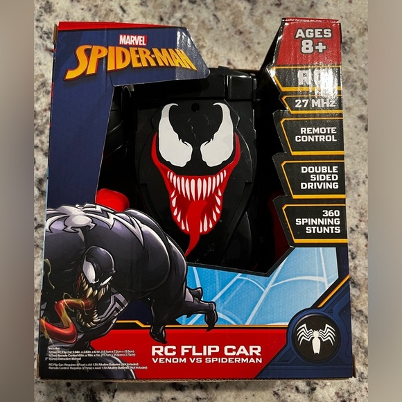 Marvel Spider-Man Venom Vs Spiderman Remote Control RC Flip Car Christmas Gift - Picture 4 of 10